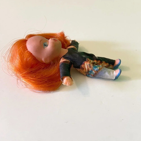 Vintage Liddle Kiddle Clone Doll Red Hair 2.5 Inch Tall - Picture 7 of 9